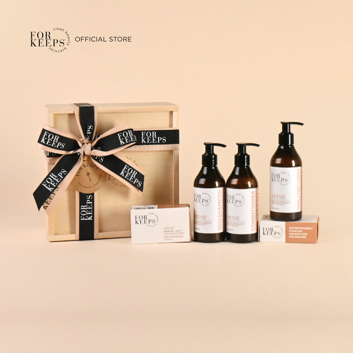 Holiday Bath Essentials Wooden Box Set 1 | For Keeps Clean Beauty – For ...