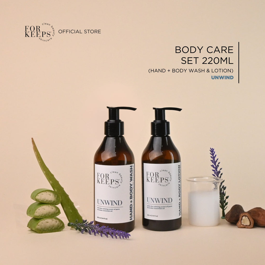 Body Care Set 220ml (Body Wash + Lotion) – For Keeps Clean Beauty